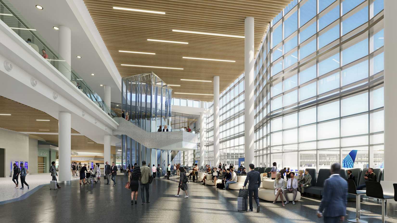 New Terminal B North Concourse at George Bush Intercontinental Airport (IAH)