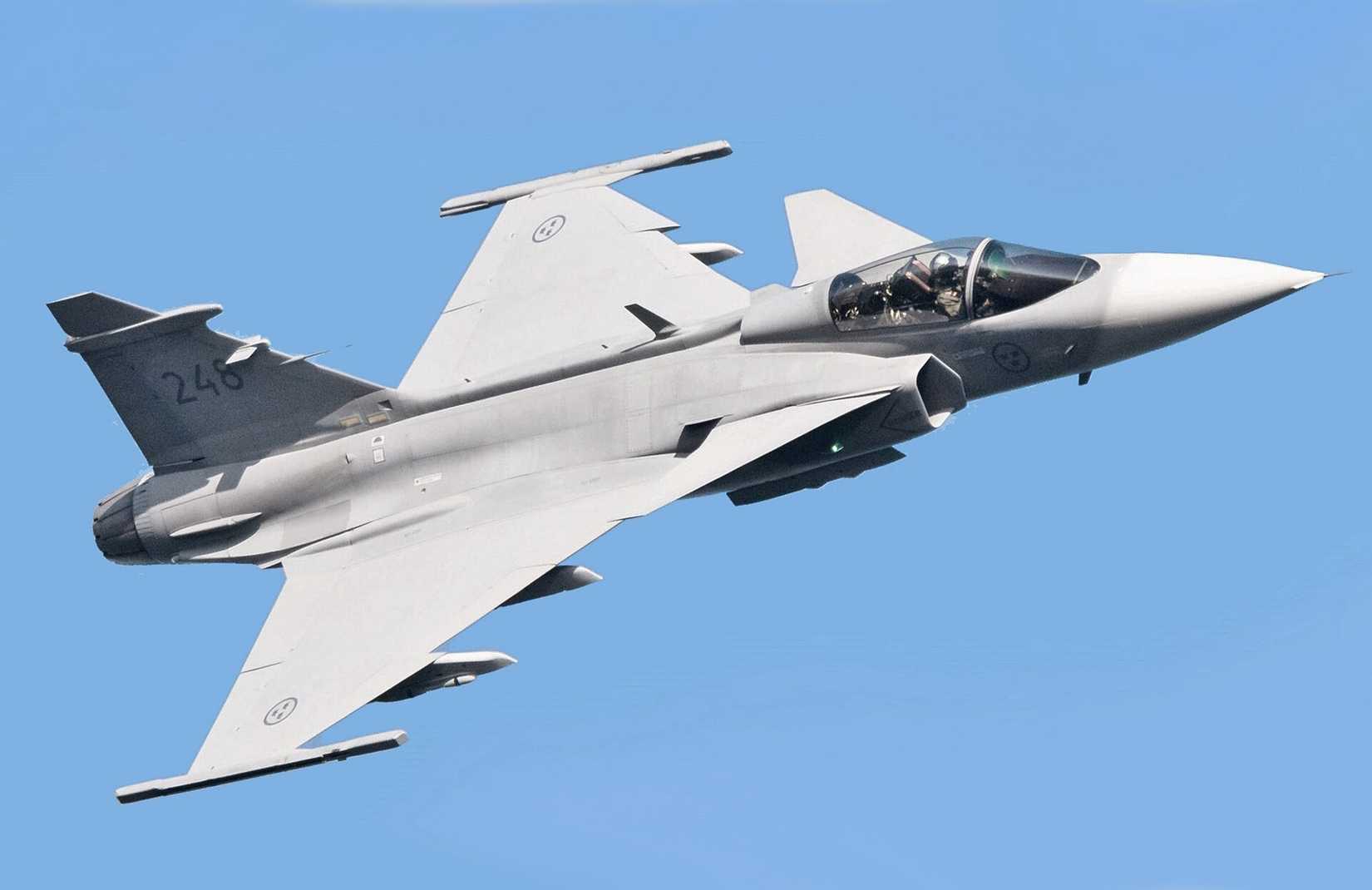 Saab JAS 39 Gripen at Kaivopuisto Air Show in June 2017