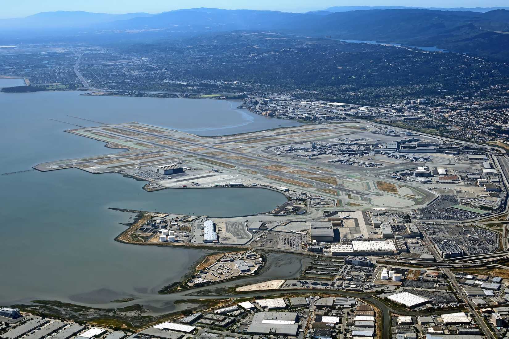 San Francisco International Airport from above