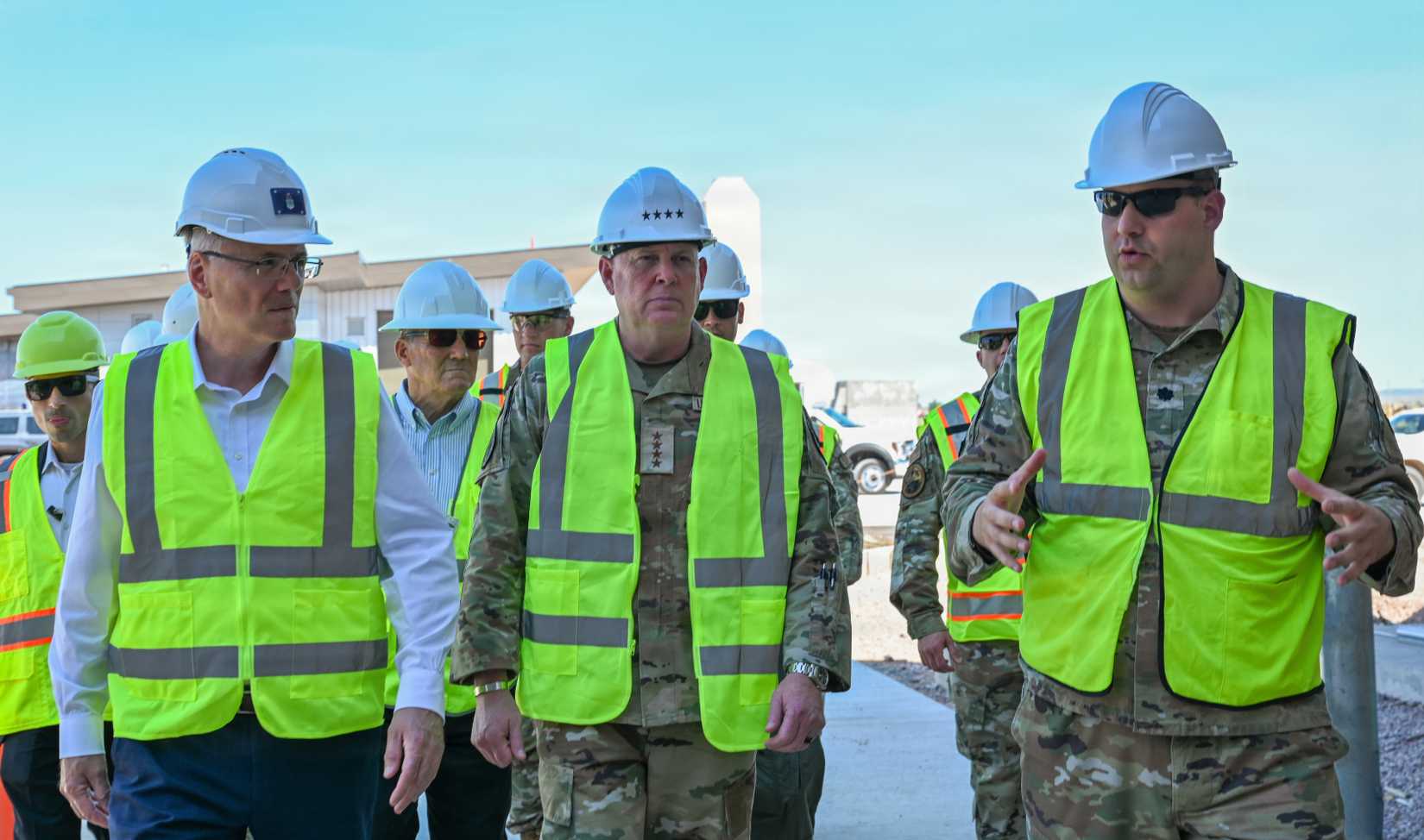 Secretary of the Air Force Troy. E. Meink at the B-21 Weapons Generation Facility at Ellsworth AFB, S.D., June 30, 2026.