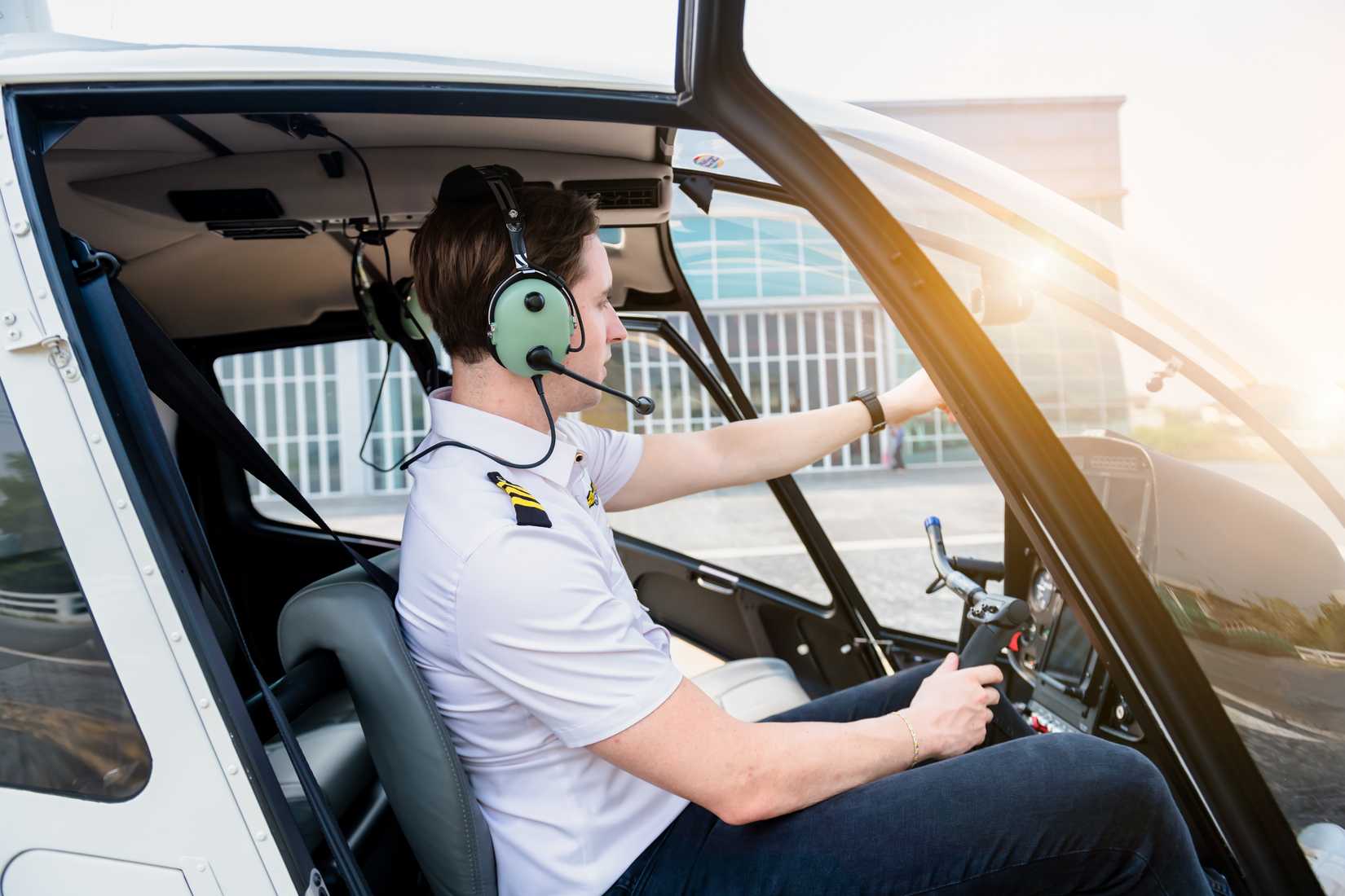 Pilot In Cockpit