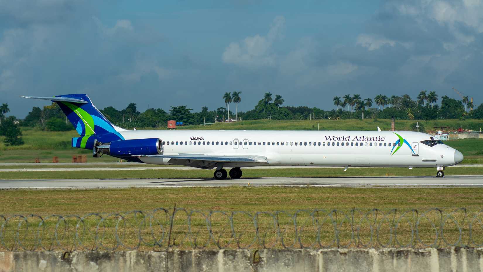 A World Atlantic Airlines MD-80 pictured taxiing at Havana International Airport (HAV)