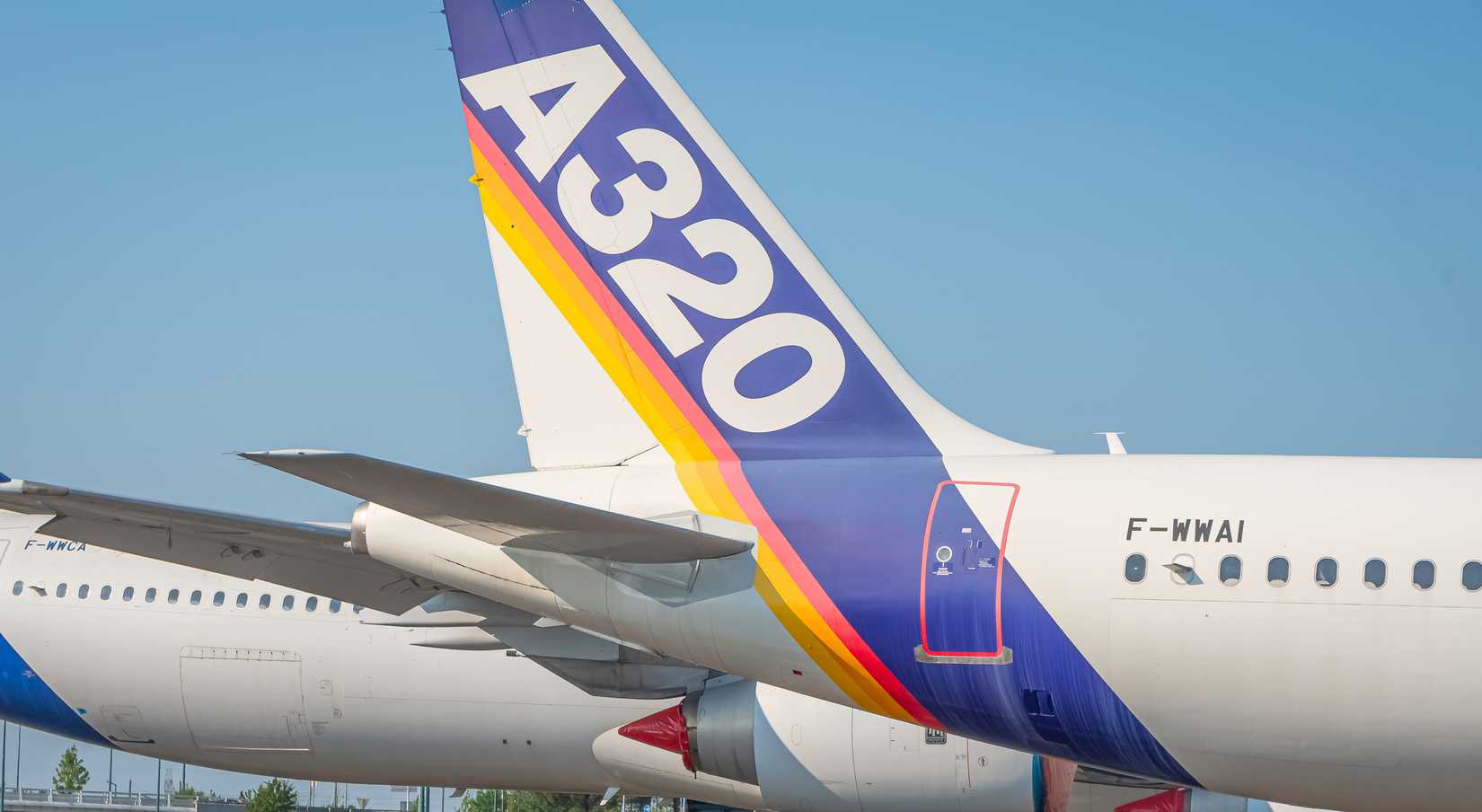 A320 parked at Toulouse