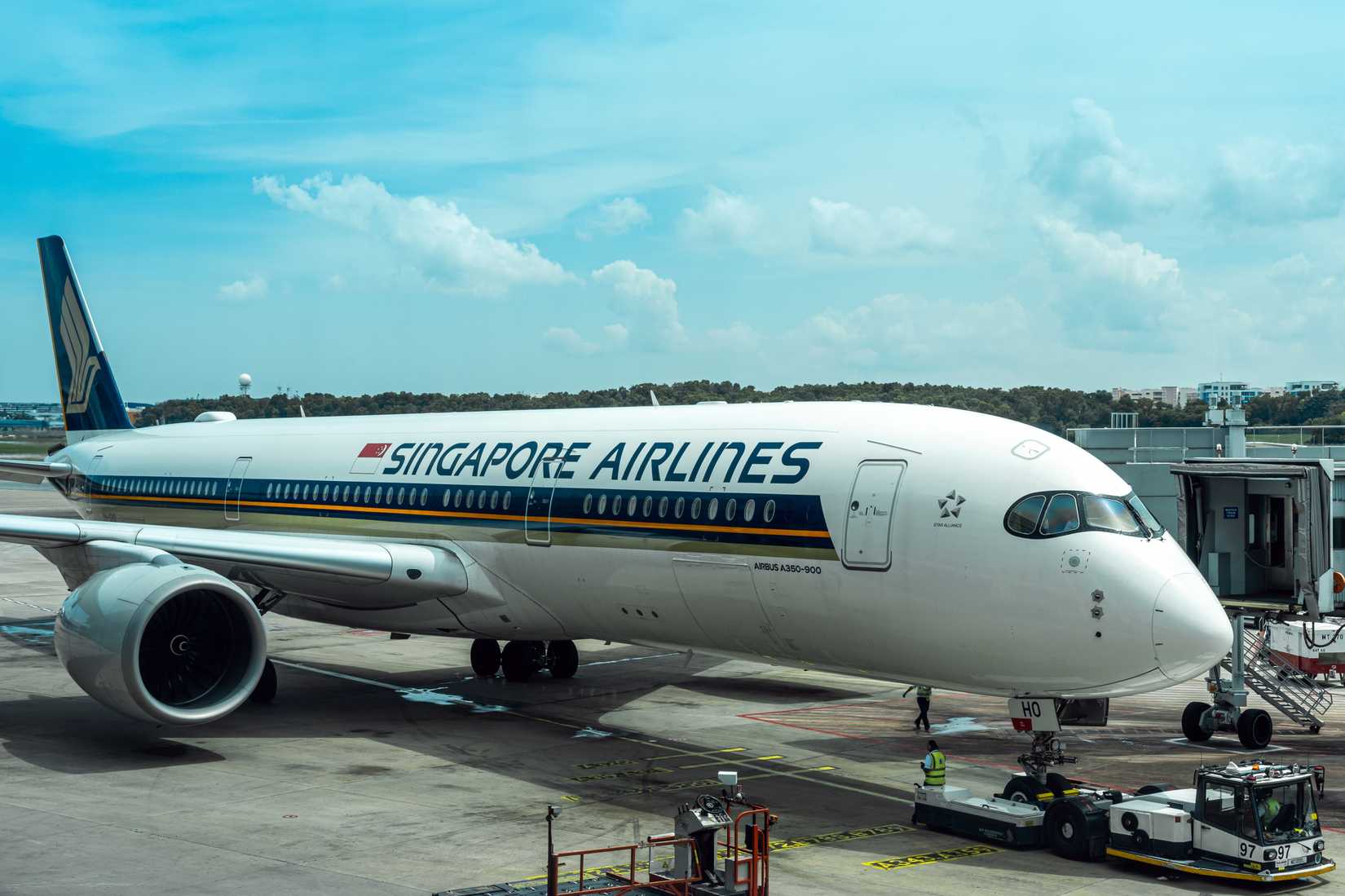 Singapore A350 Parked