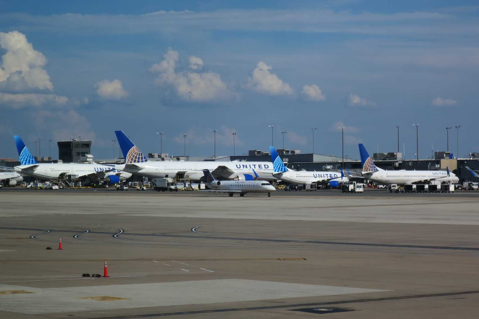 United Airlines Aircraft Parked At Dulles Concourse D