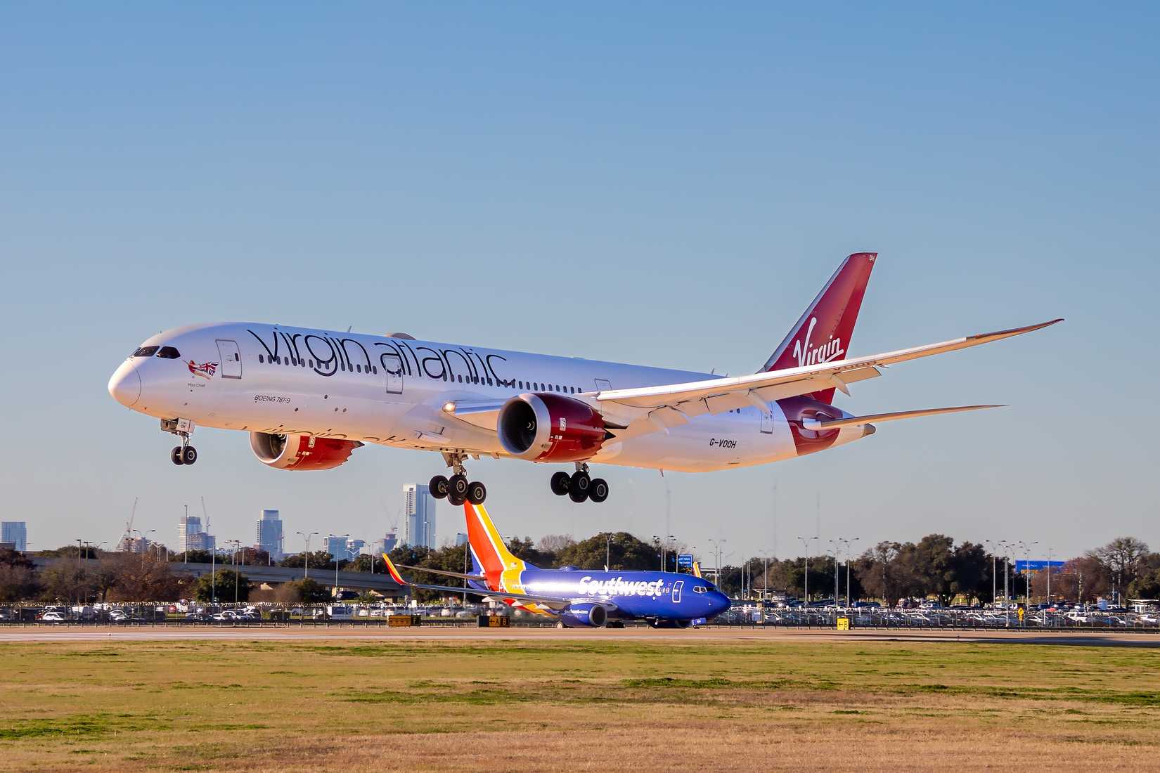 Virgin 787 Landing