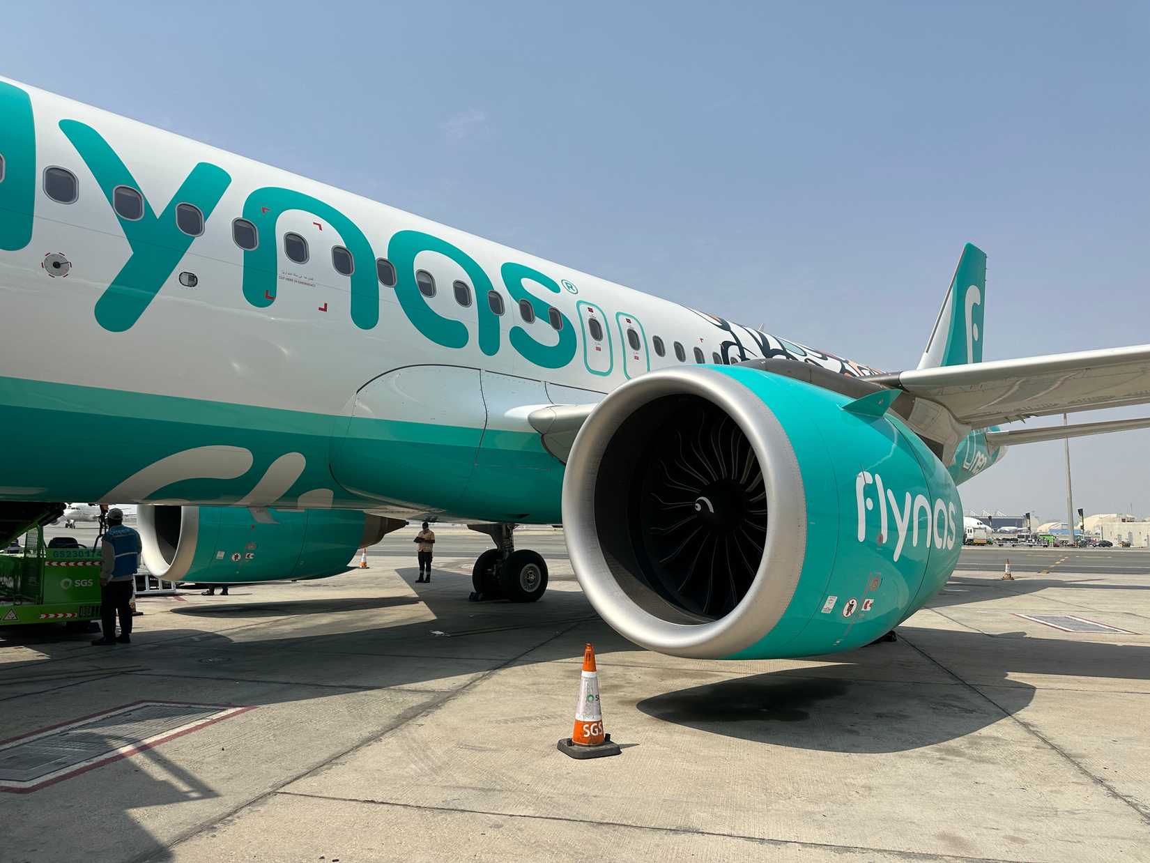 A Flynas Airbus A320 at RUH