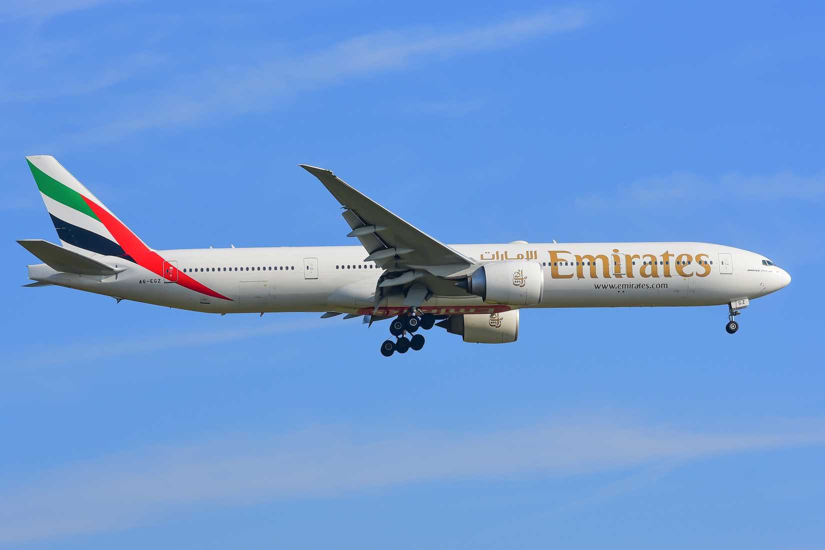Emirates Boeing 777-300ER On Approach