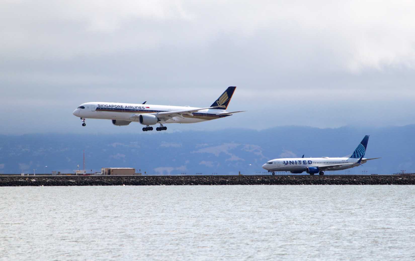 Singapore A350 At SFO