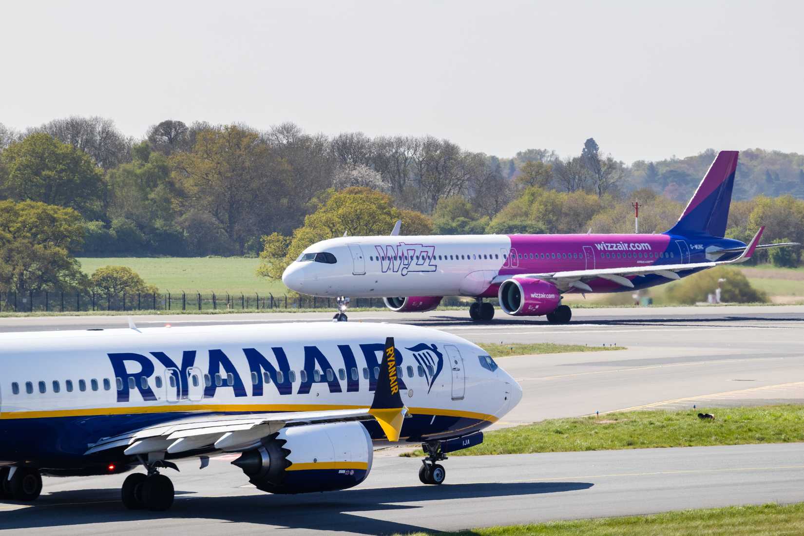 Wizz Air and Ryanair Aircraft