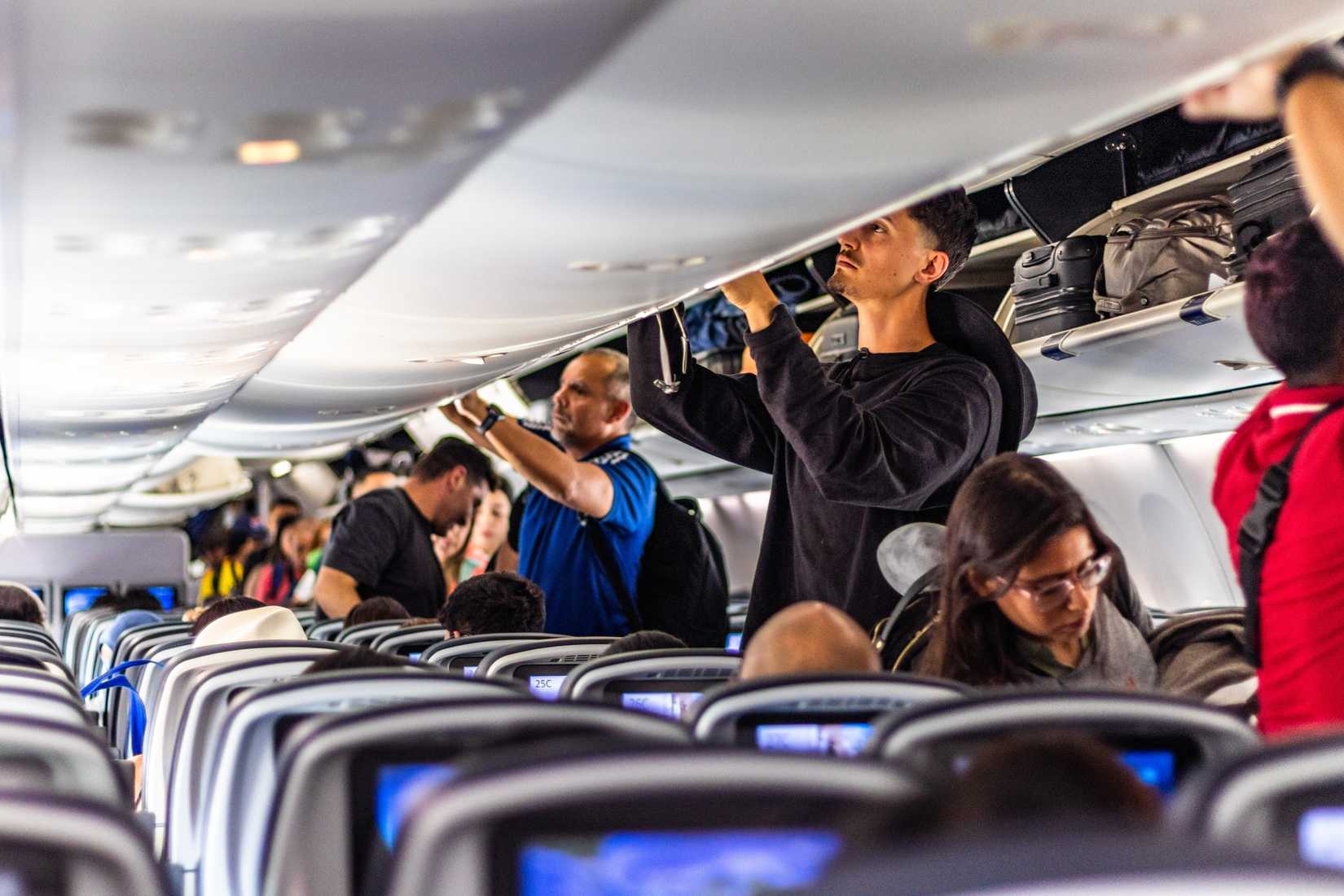 passengers boarding a Copa Airlines flight