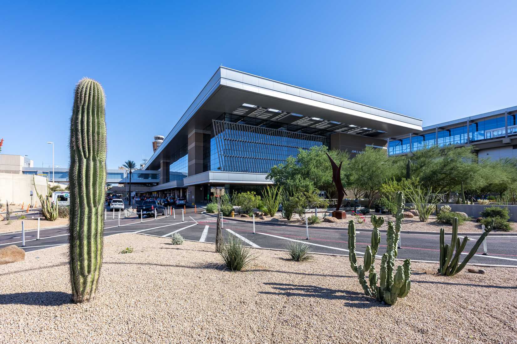 Phoenix, United States - November 9, 2025: Terminal 3 of Phoenix Sky Harbor Airport in the United States.
