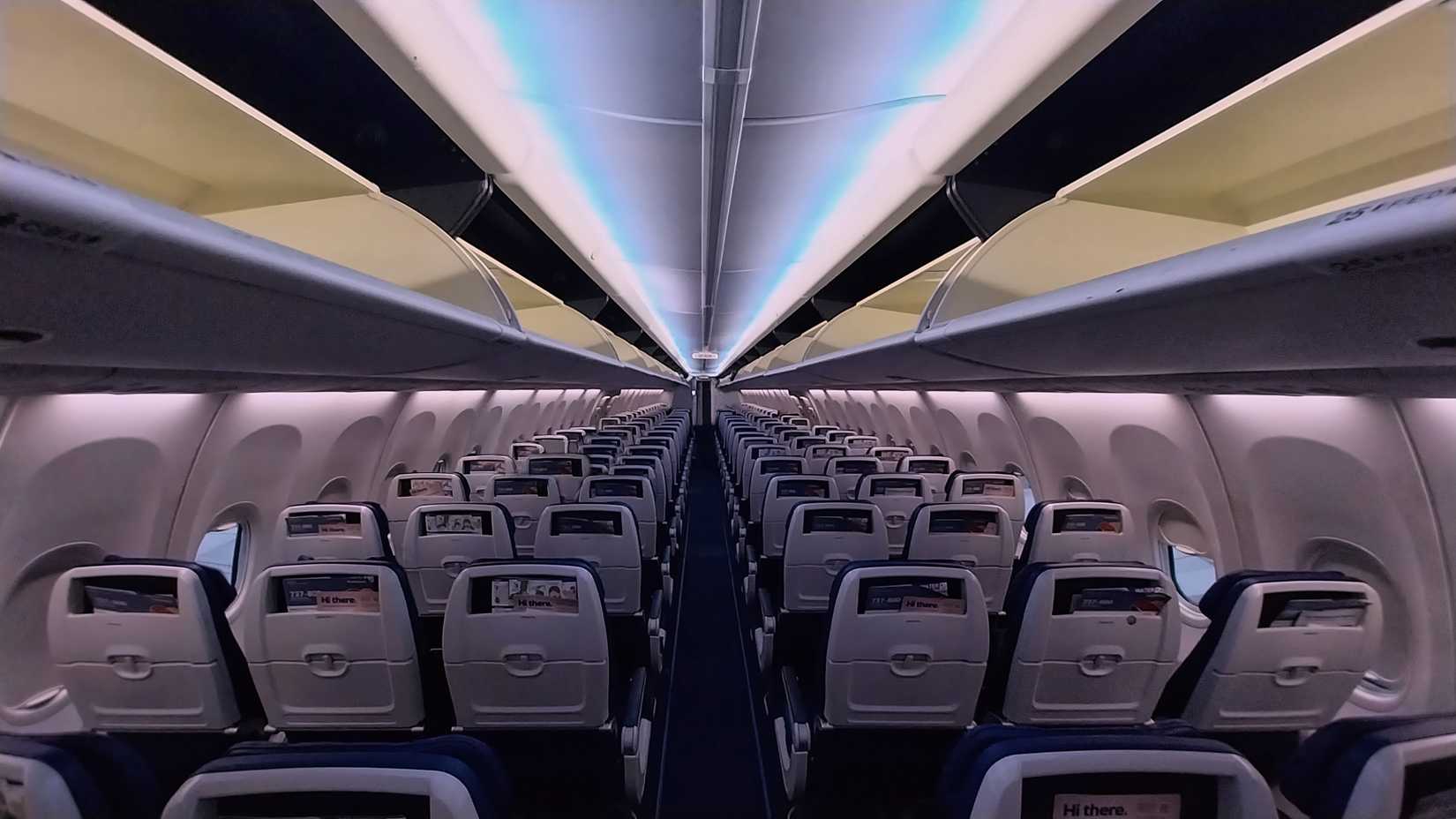 Phoenix, Arizona - December 31, 2025: Southwest Airlines Boeing 737 passenger jet cabin