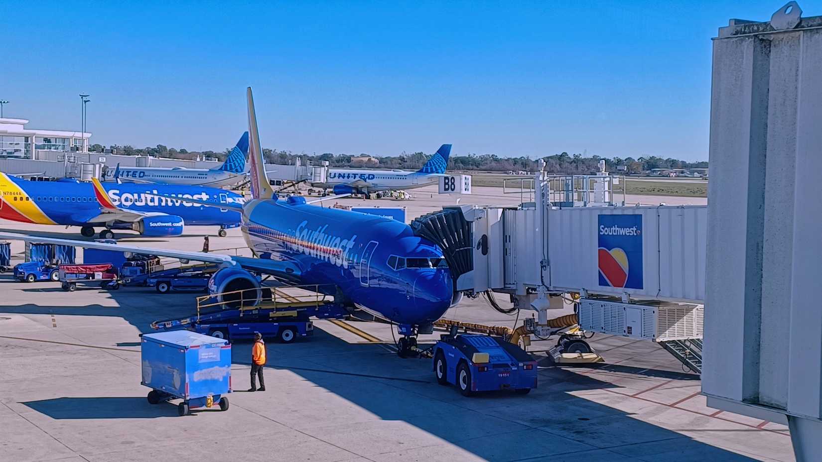 New Orleans - December 31, 2025:  Southwest Airlines passenger jet at airport