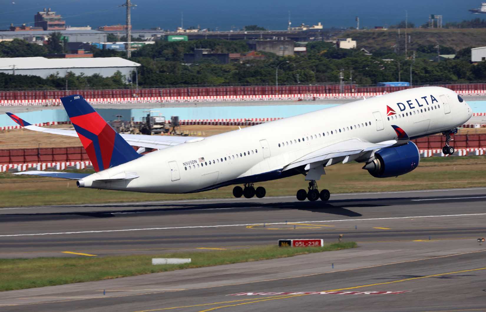 Delta Air Lines Airbus A350-900 Taking Off