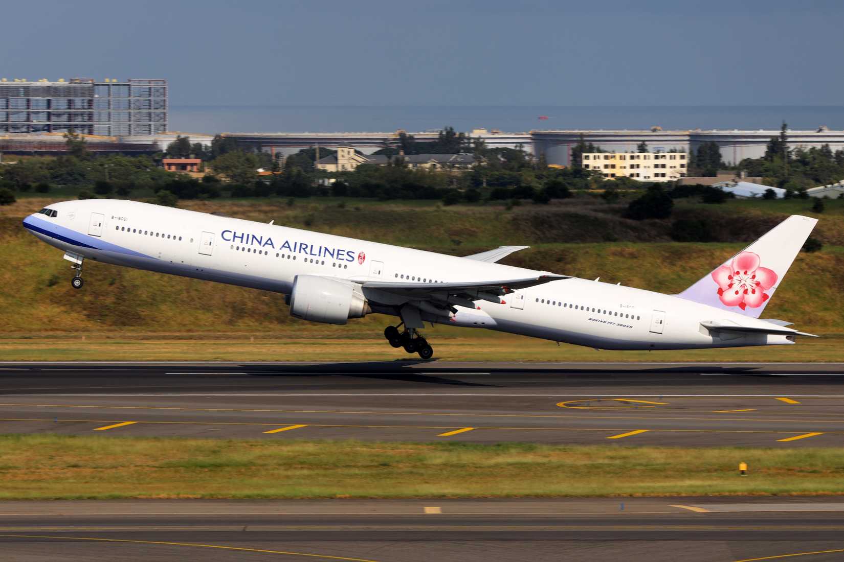 China Airlines Boeing 777-300ER Taking Off