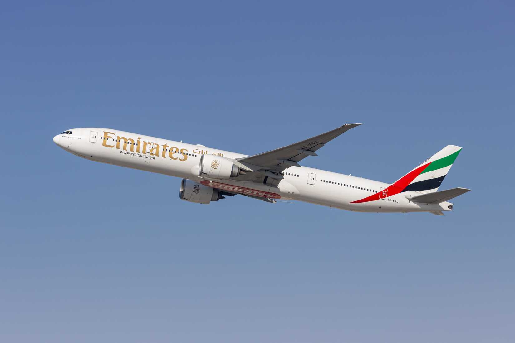 Emirates Boeing 777-300ER Climbing