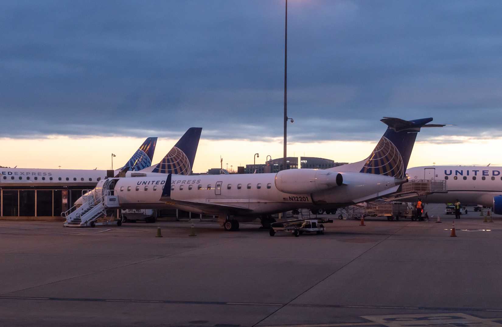 United Express Embraer E145 Parked