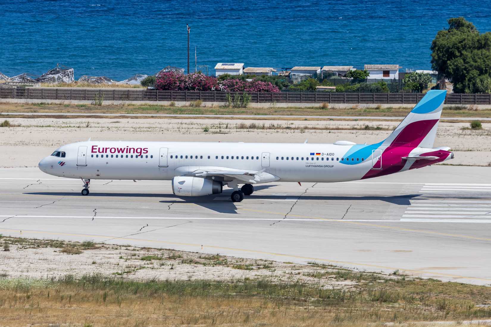 Eurowings A321 Taxiing Rhodes