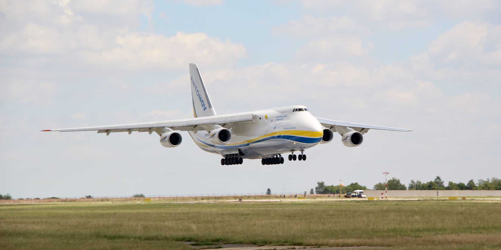 PRAGUE, CZECH REPUBLIC - JULY, 3, 2017: Photo of an Antonov An-124 Ruslan, going to Prague airport, to take an army cargo, and will bring it to Tel Aviv. This Antonov has a registration UR-82008.