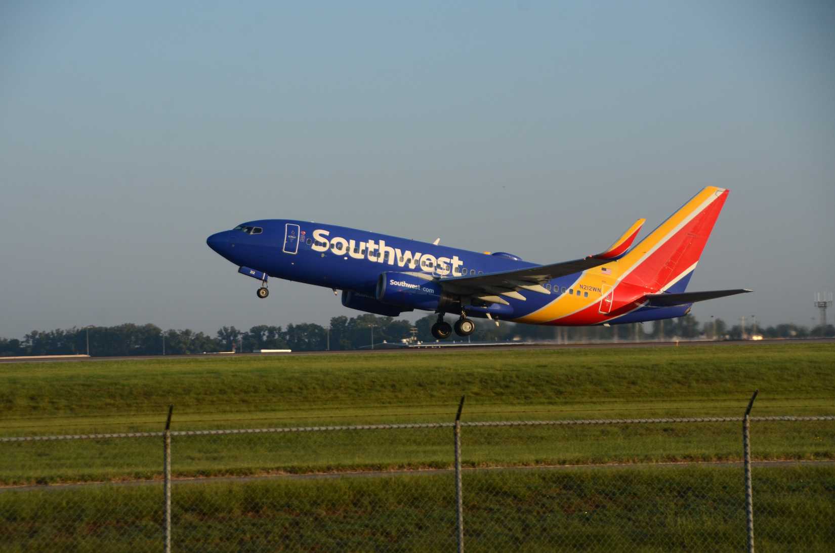 Southwest Airlines 737 takeoff