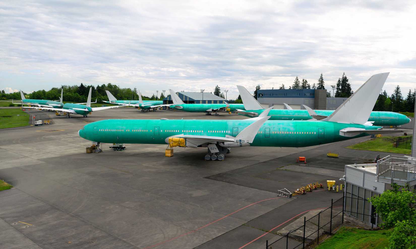 Stored Boeing 777X Airframes