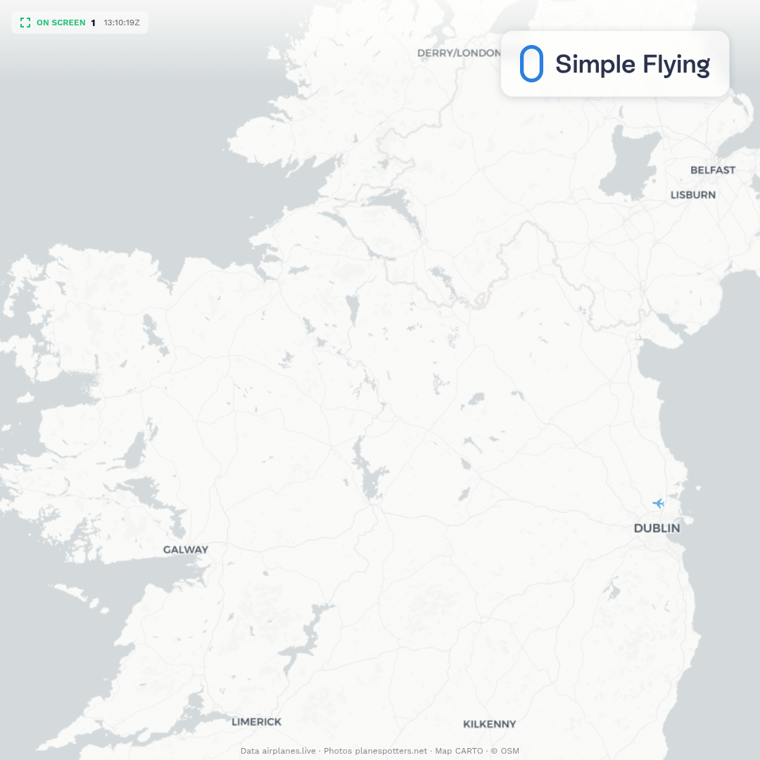 UA316 Flight Map