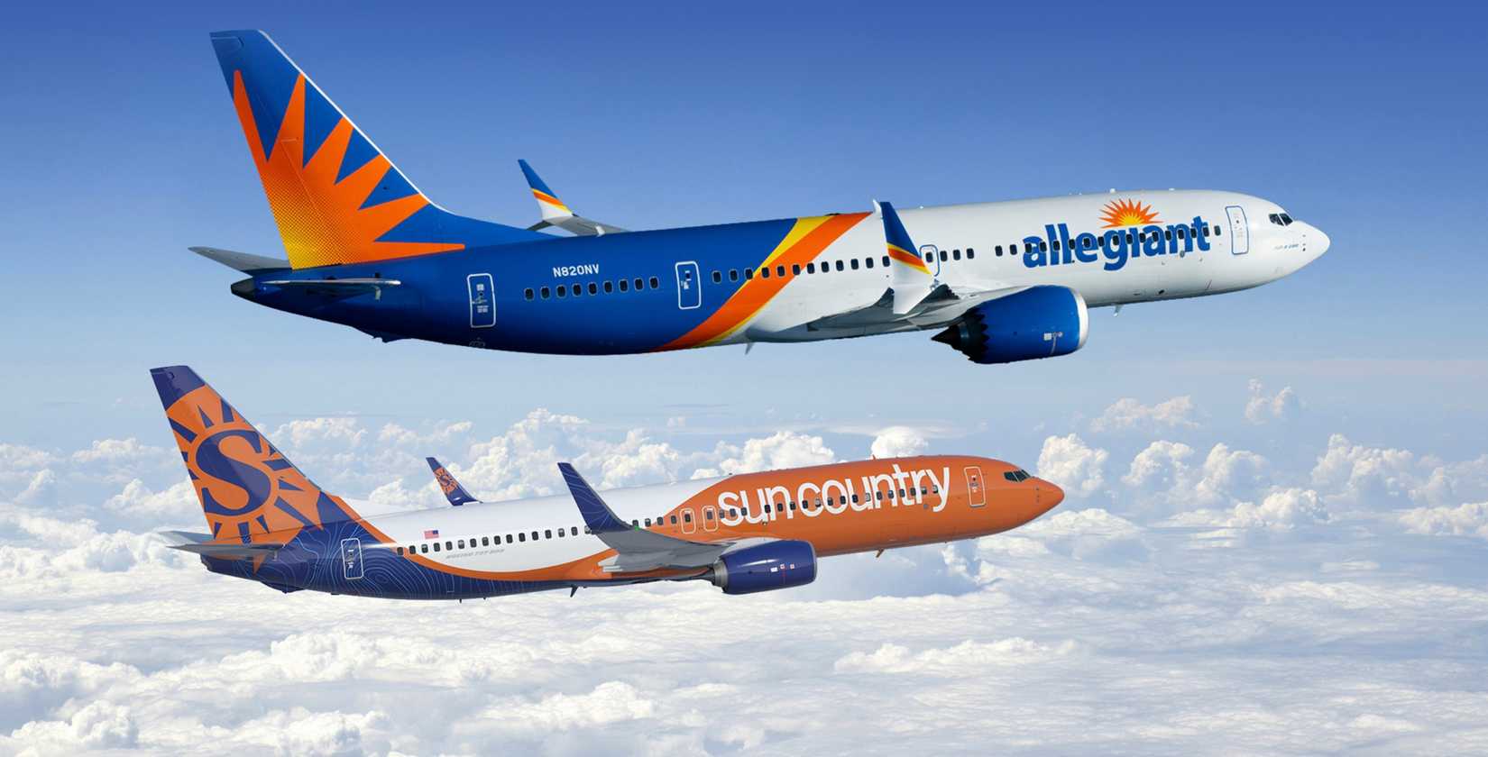 Allegiant Air Sun Country Airlines Boeing 737s Inflight Rendering